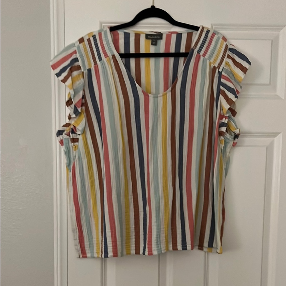 Striped Multicolor Women's Top